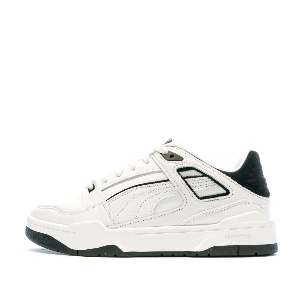 Baskets Blanches/Noires Homme Puma Slips tream pas cher