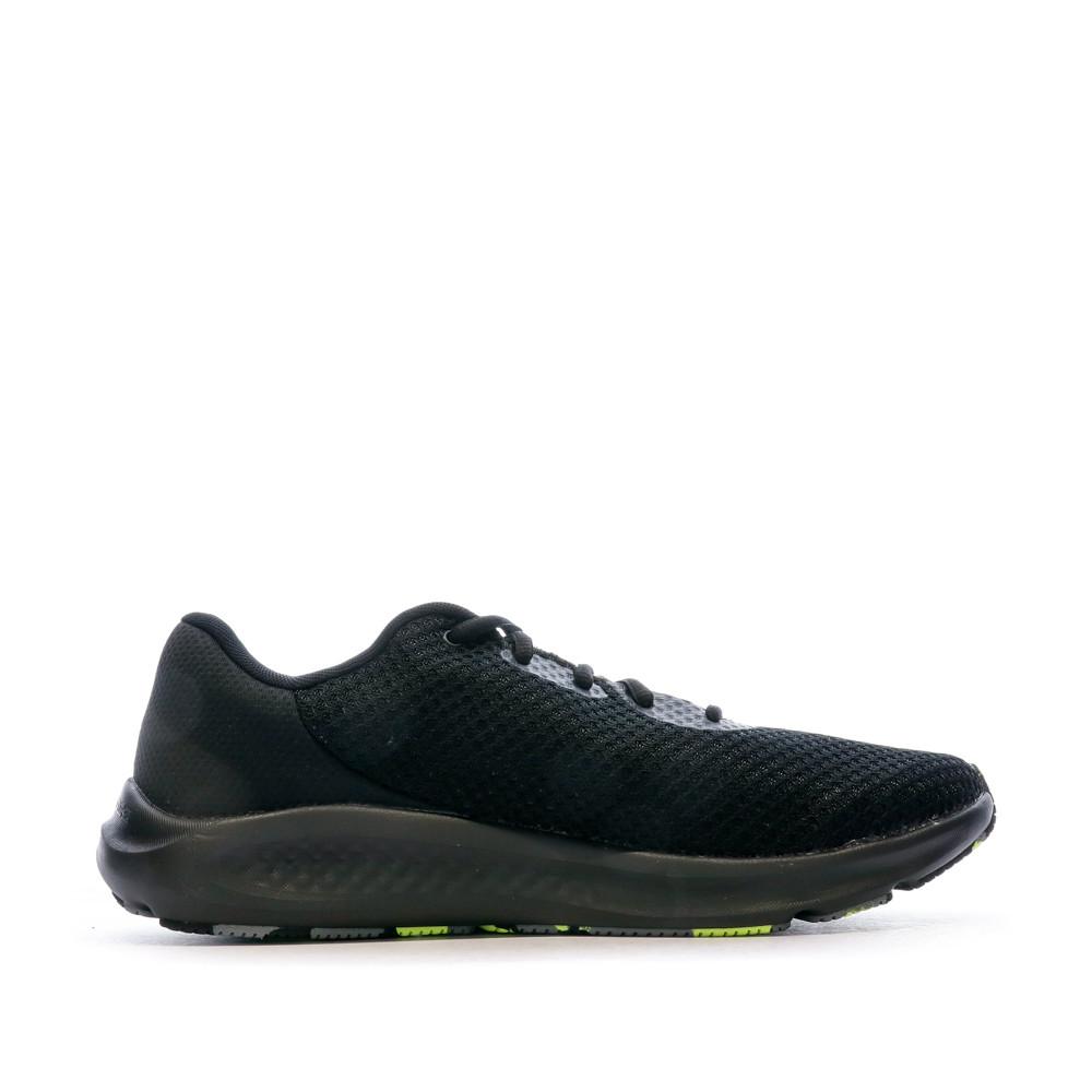 Chaussures de running Noir/Jaune Homme Under Armour Charged Pursuit 3 vue 2