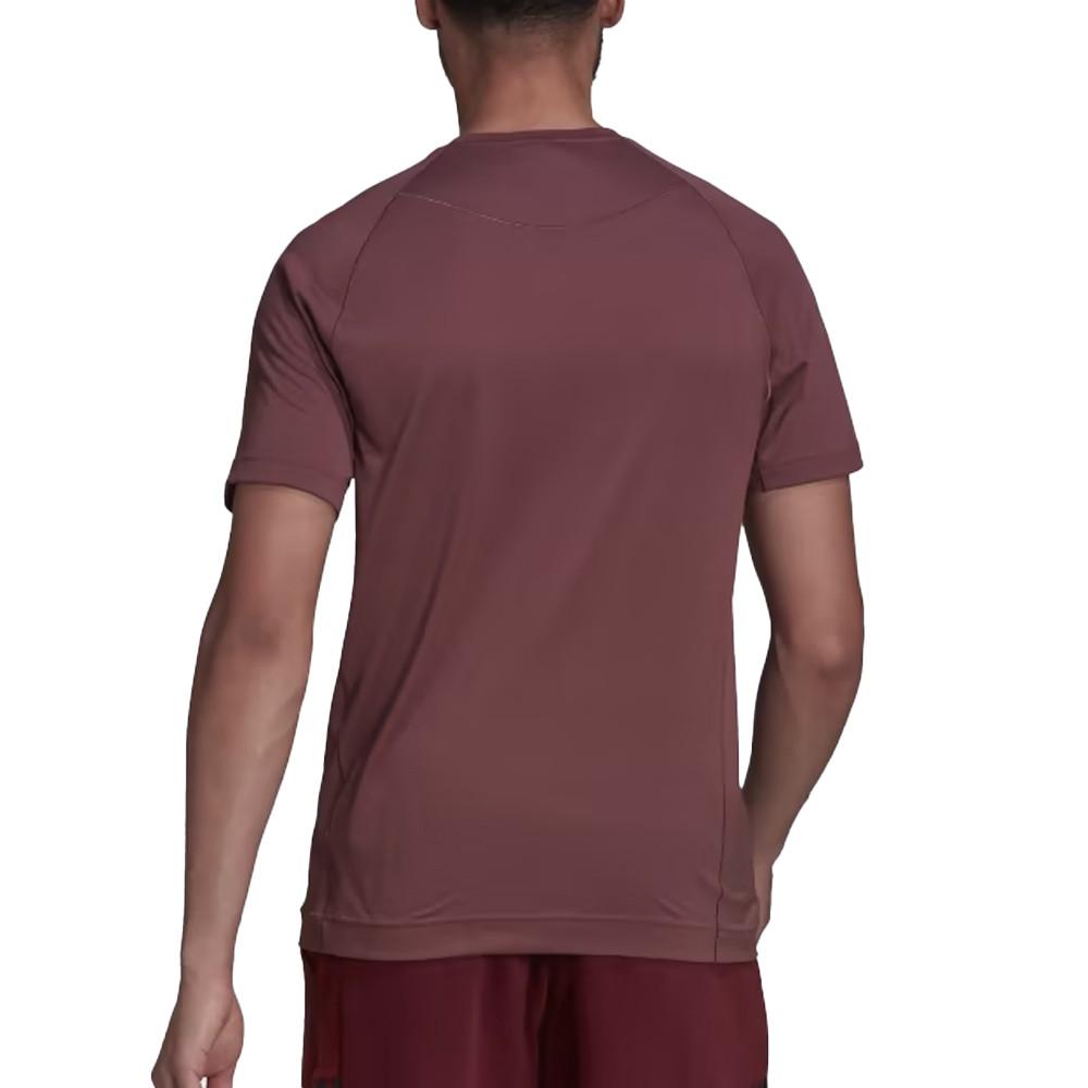 T-shirt Bordeaux Homme Adidas M Yoga Tee vue 2