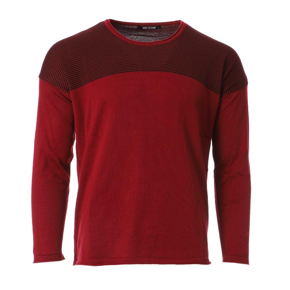 Pull Bordeaux Homme Paname Brothers 2554 pas cher