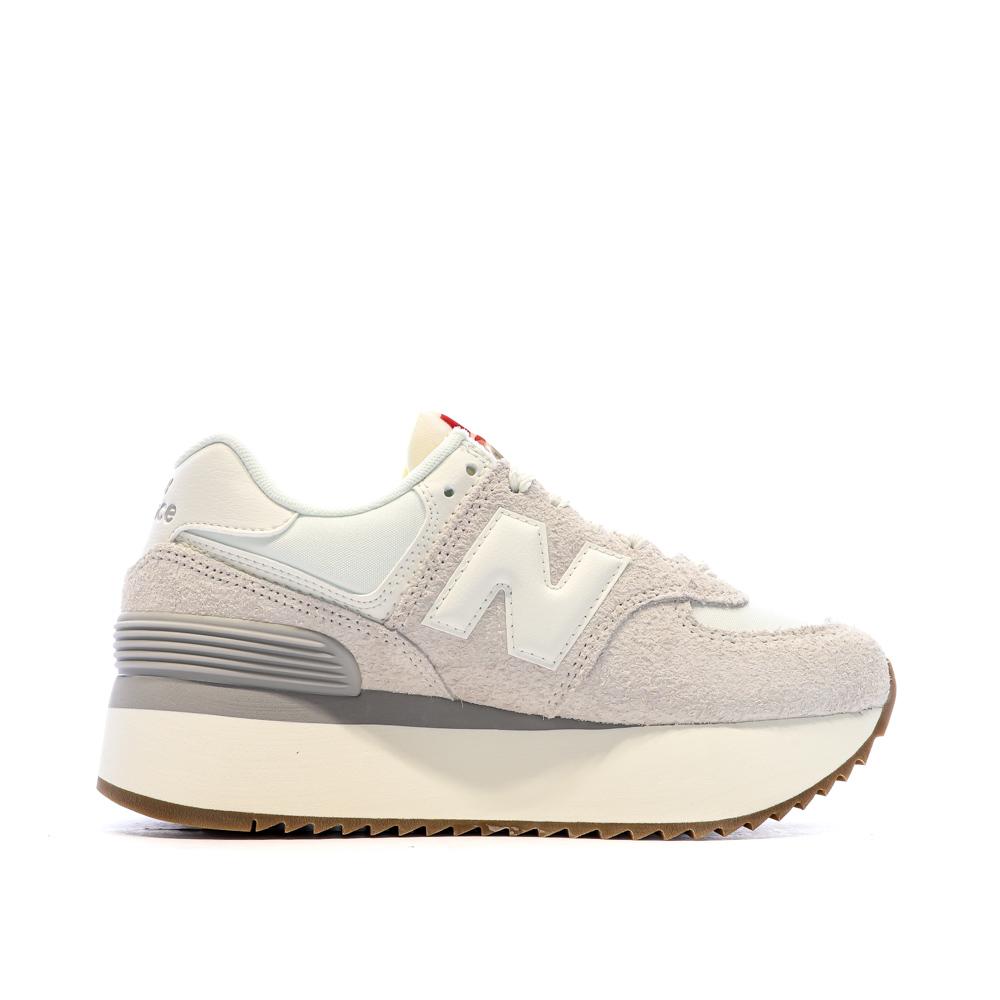 Baskets Compensé Beige Femme New Balance 574 vue 2