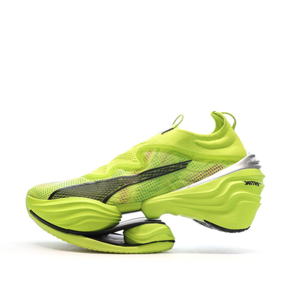 Chaussures de running Vertes Femme Puma Fast Nitro Elite pas cher