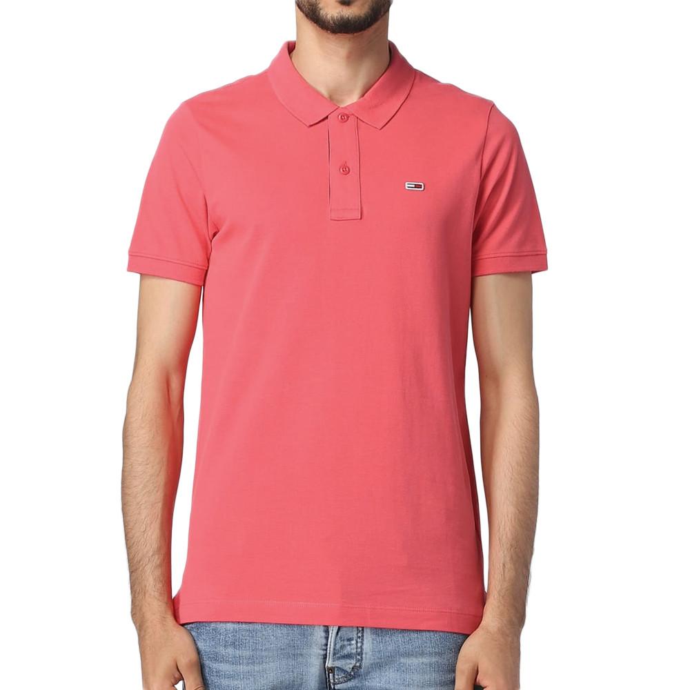 Polo Rose Homme Tommy Hilfiger Tjm Slim Placket Pol pas cher