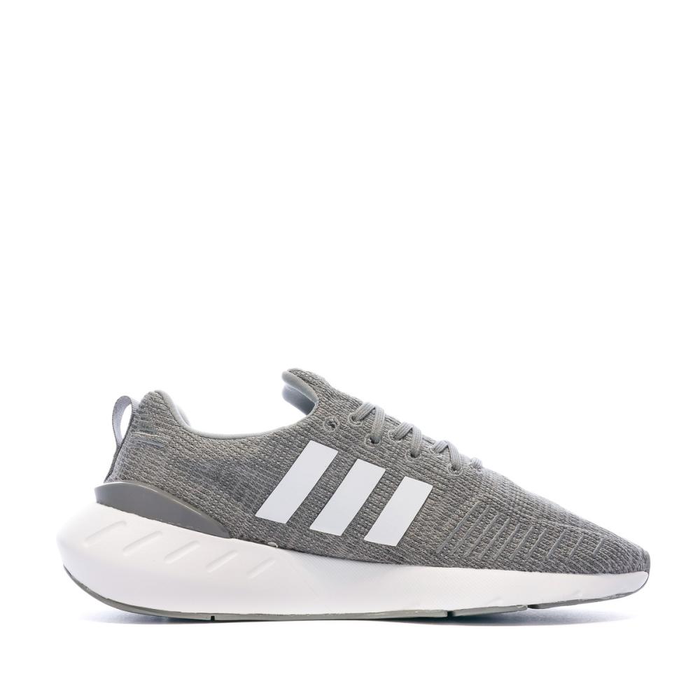 Baskets Grises Garçon Adidas Swift Run 22 vue 2