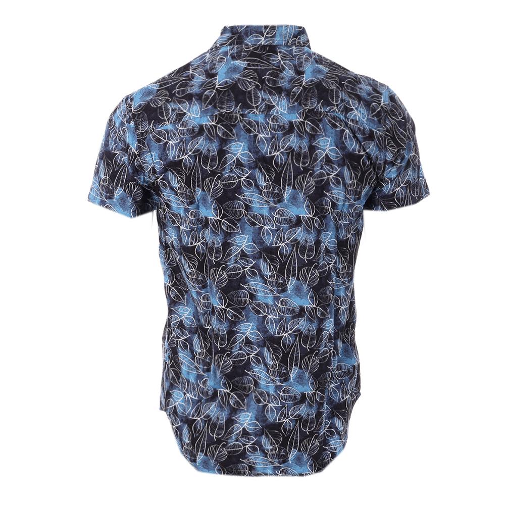 Chemise Bleu/Noire à Motifs Homme RMS26 Aquarelle vue 2