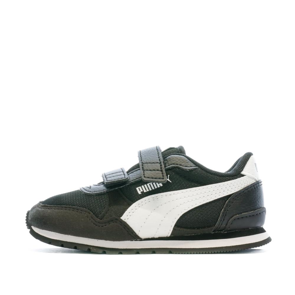 Baskets Noir Garçon Puma Runner pas cher