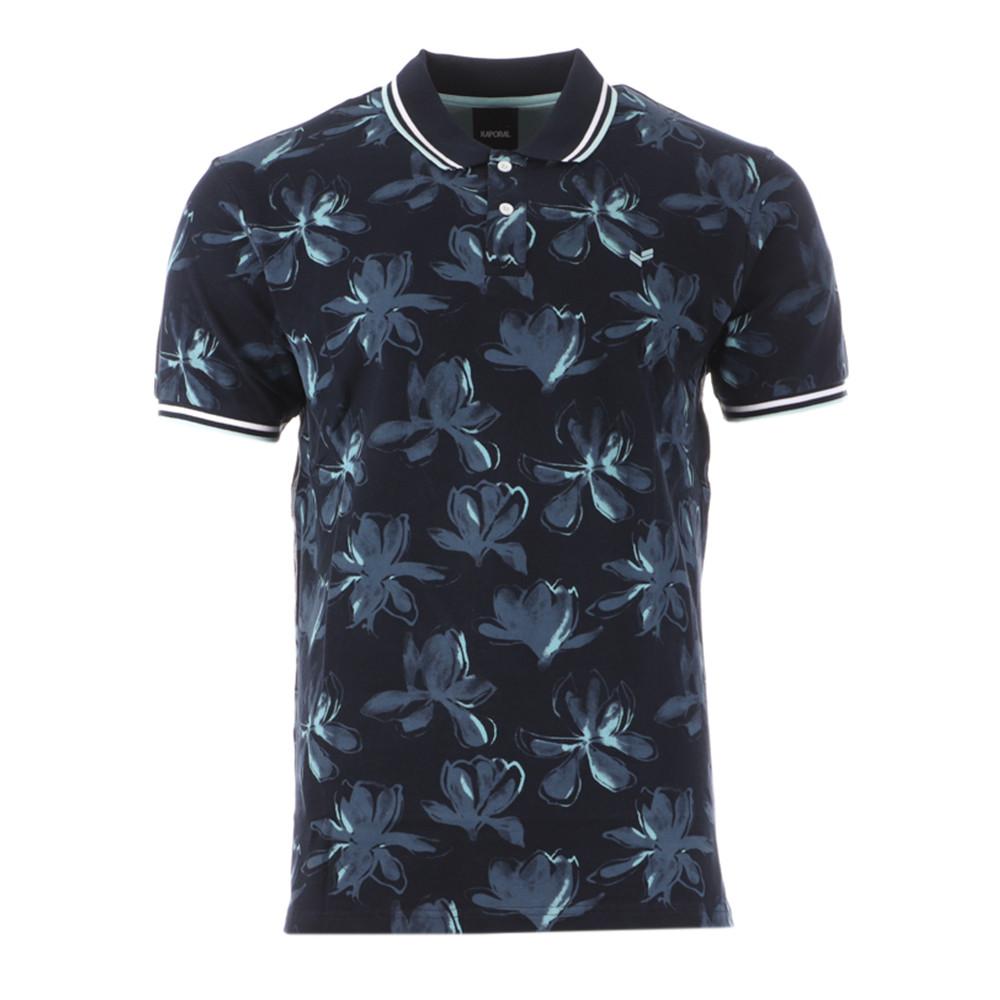 Polo Marine à fleurs Homme Kaporal Neda pas cher