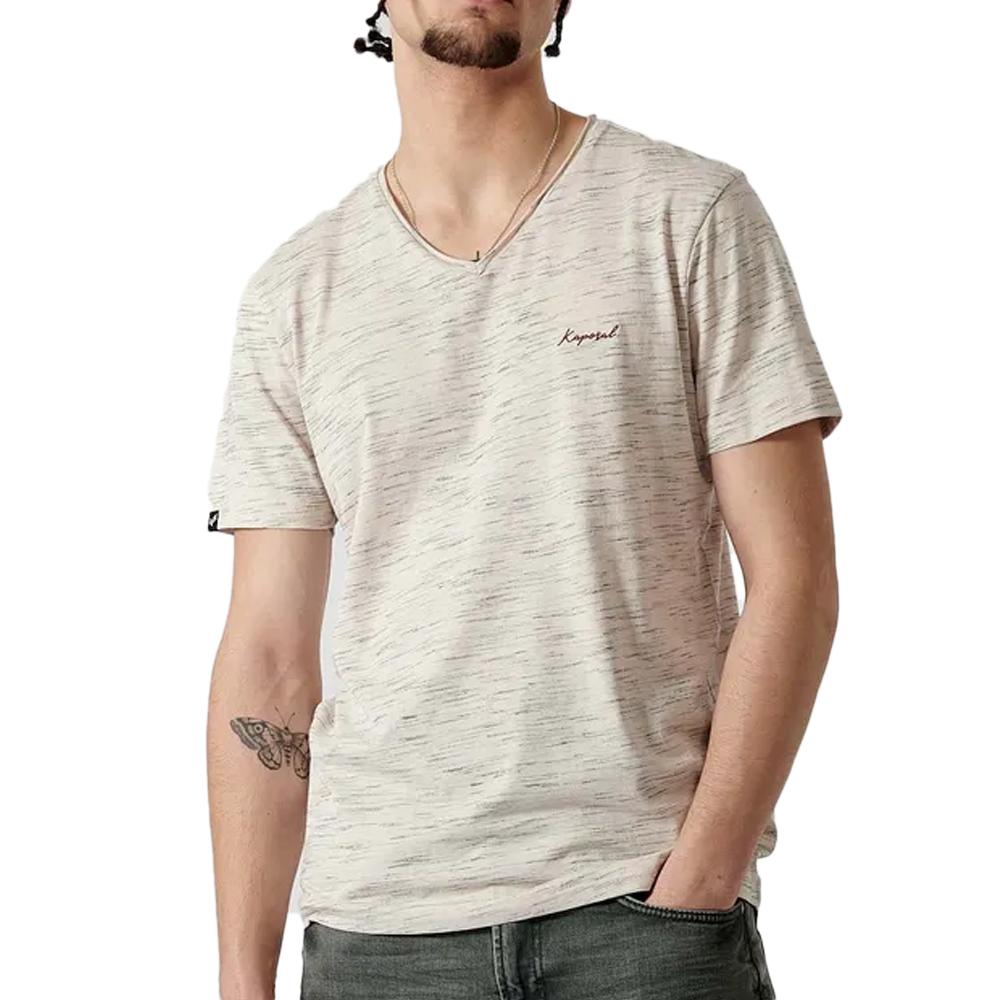 T-Shirt Blanc Homme Kaporal NETERE pas cher