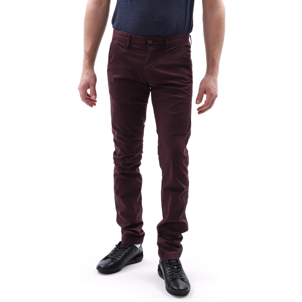 Pantalon chino Pourpre Homme Teddy Smith pas cher