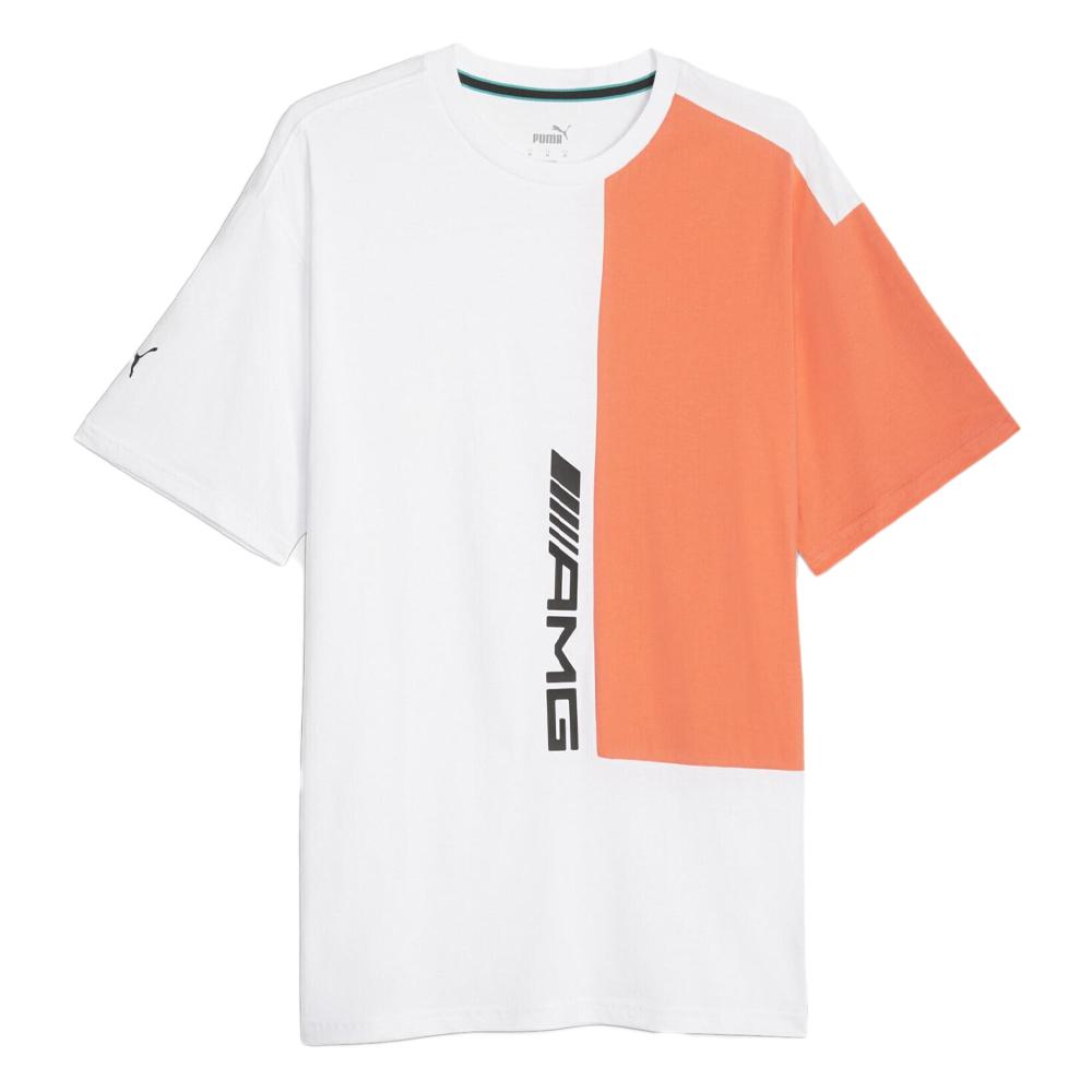 T-shirt Blanc/Orange Homme Puma Statement pas cher