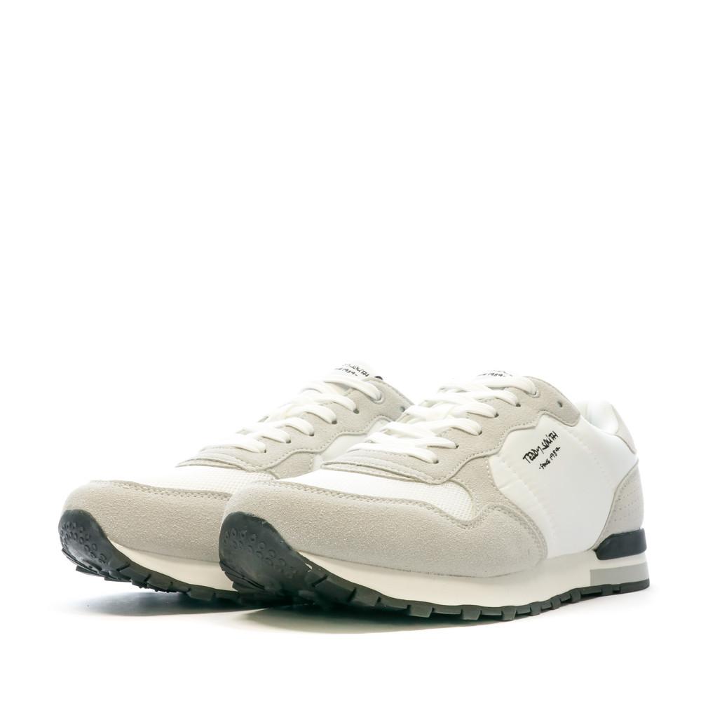 Baskets Blanc/Gris Homme Teddy Smith Retro vue 6