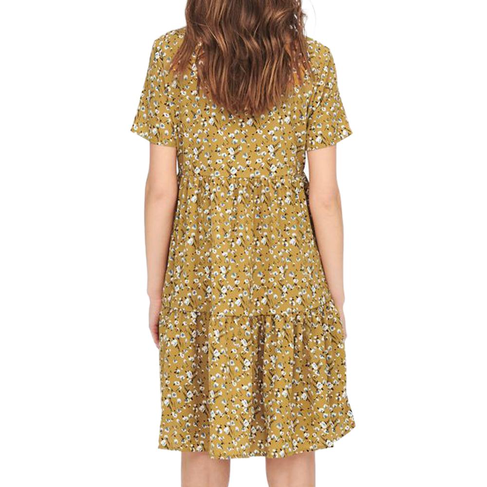 Robe à fleurs Jaune Femme JDY Piper vue 2