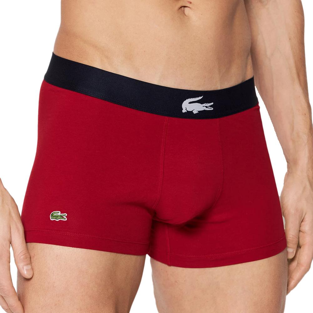 x3 Boxers Rouge/Gris/Bleu Homme Lacoste 5H1774 vue 2