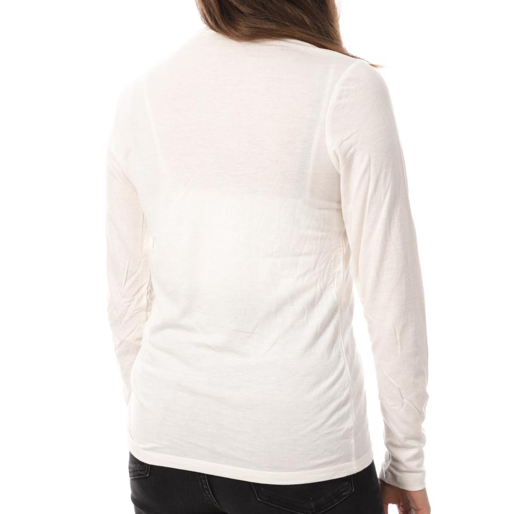 T-Shirt Manches Longues Blanc Femme JDY Suma vue 2