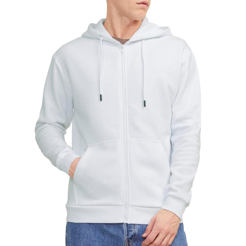 Sweat Zippé Blanc Homme Jack & Jones Bradley pas cher