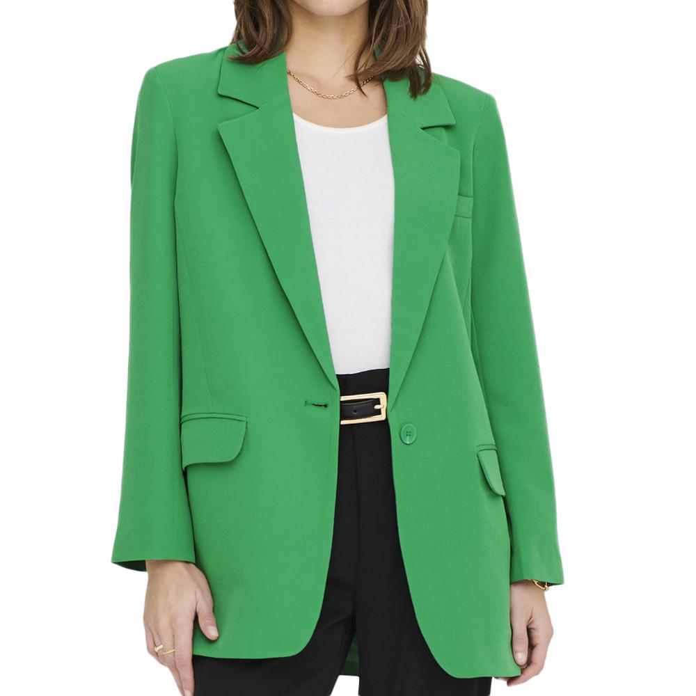 Blazer Long Vert Femme Only lana pas cher