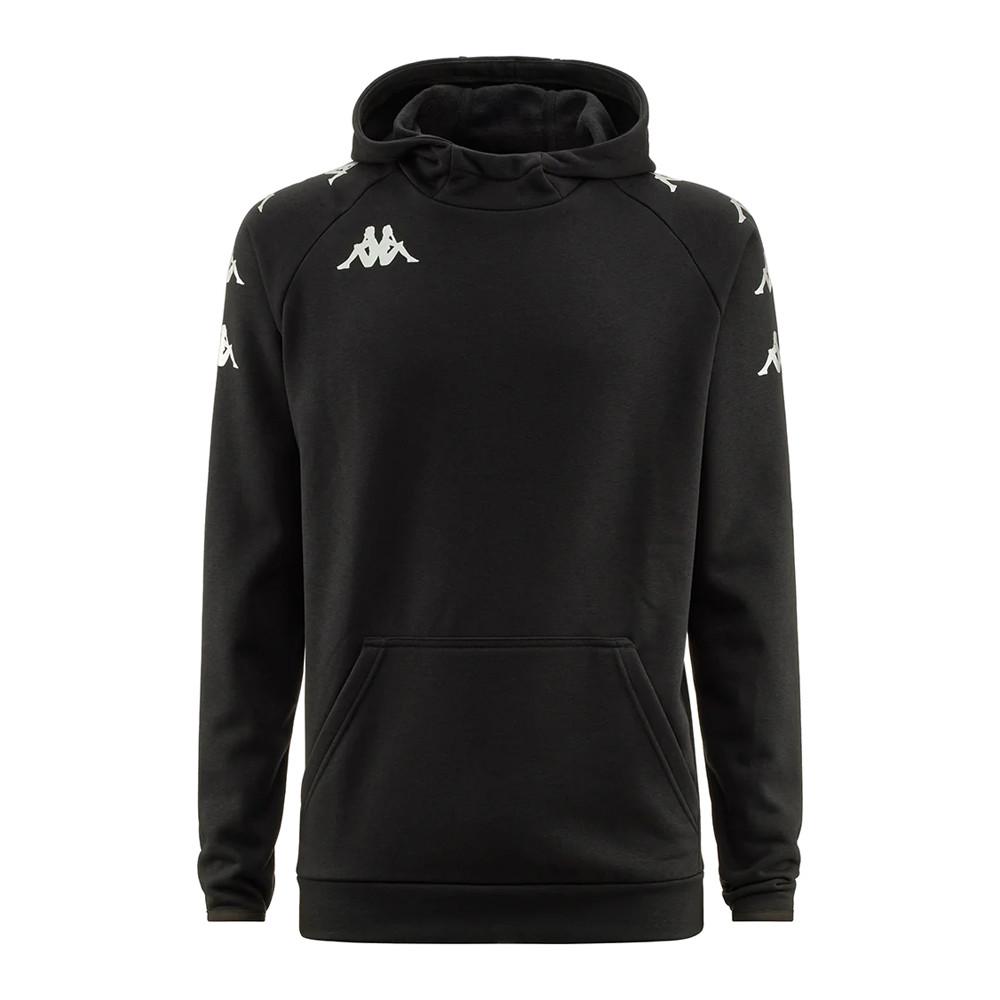 Sweat à Capuche Noir/Gris Garçon Kappa Diano pas cher