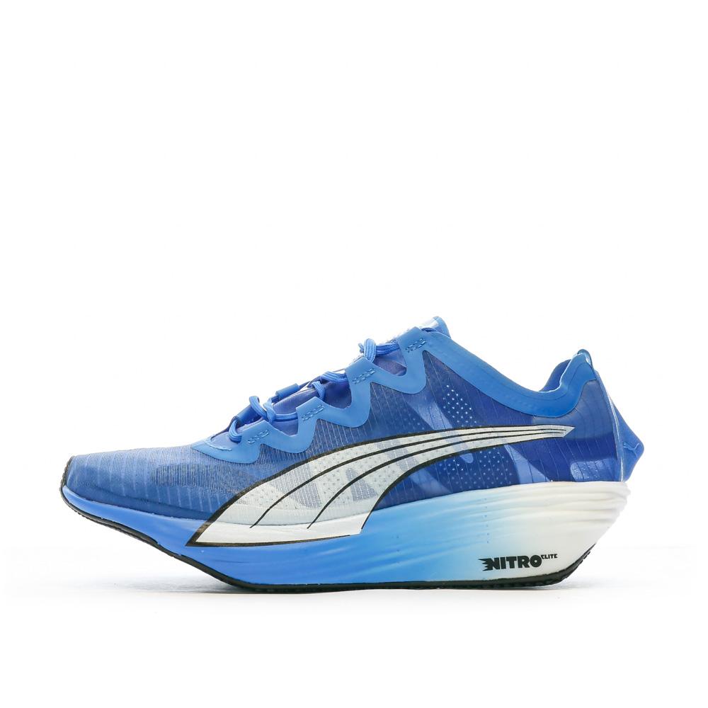 Chaussures de Sport Bleu/Rouge Femme Puma Fast-fwd Nitro E vue 2