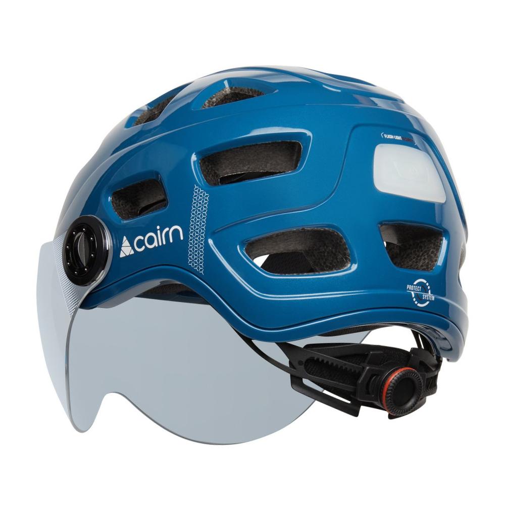 Casque de Vélo Bleu Adulte Cairn Quartz Visor Led vue 2