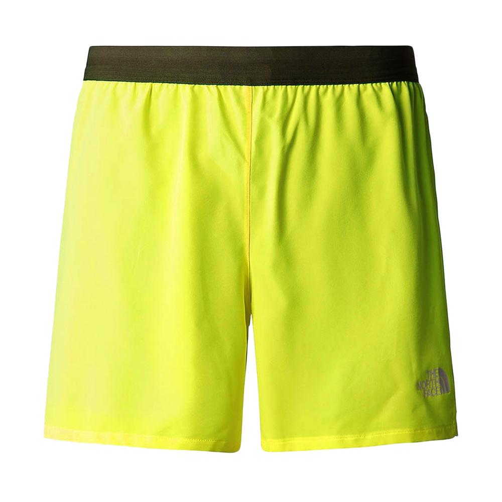 Short de Running Jaune Fluo Homme The North Face NF0A8315HRI1 pas cher