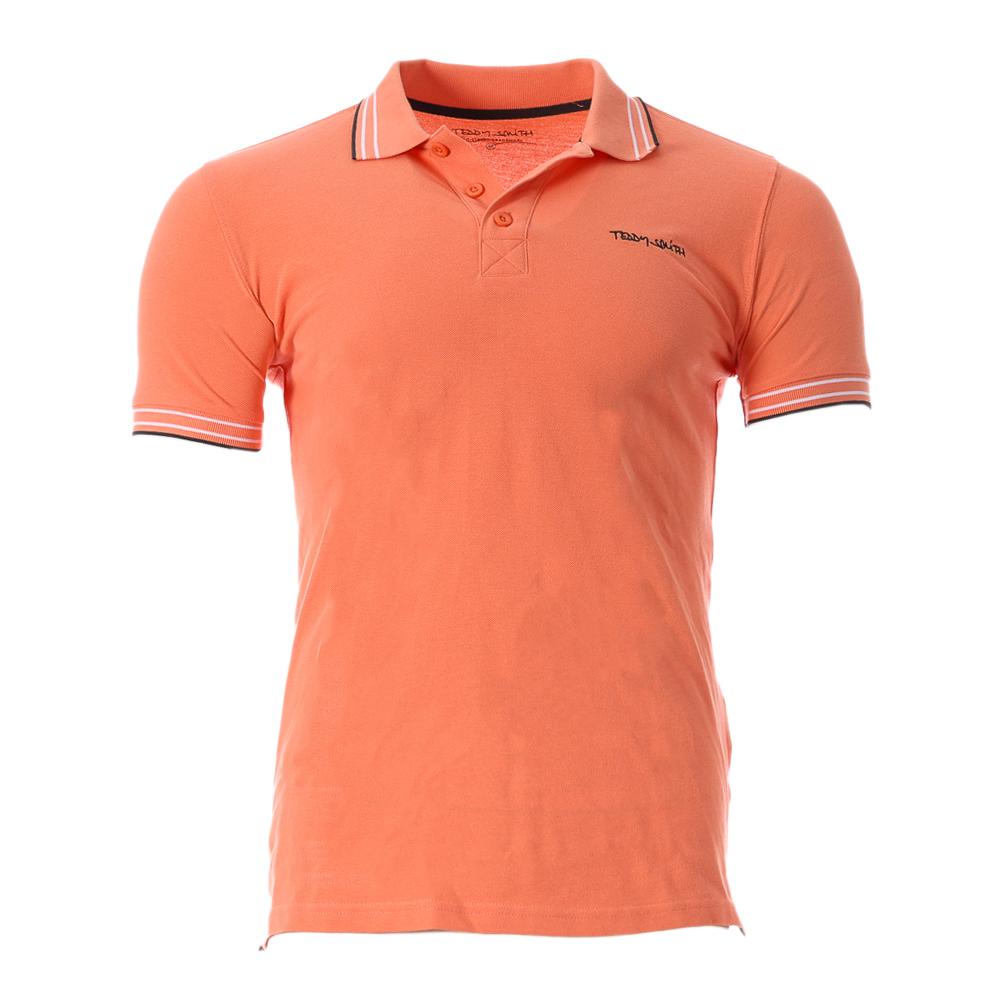 Polo Orange Homme Teddy Smith Pasian pas cher