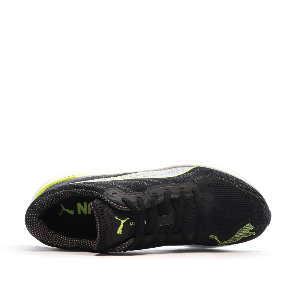 Chaussures de running Noires/Jaunes Homme Puma Magnify vue 4