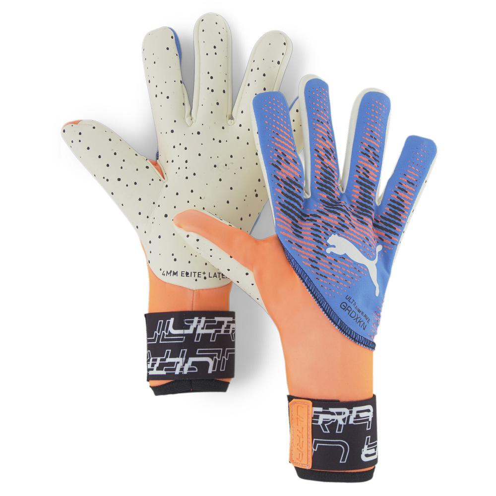 Gants de Foot Bleu/Orange Puma Ultra Ultimate 1 pas cher