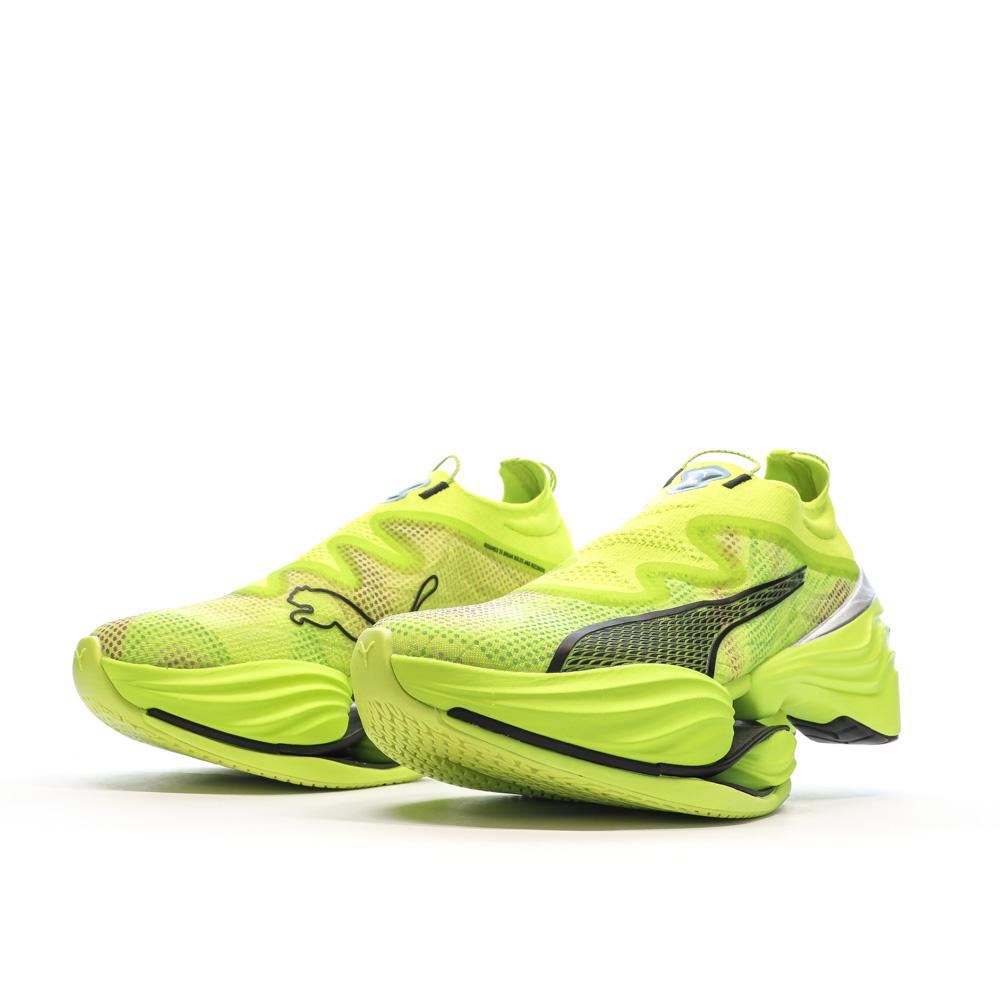 Chaussures de running Vertes Femme Puma Fast Nitro Elite vue 6