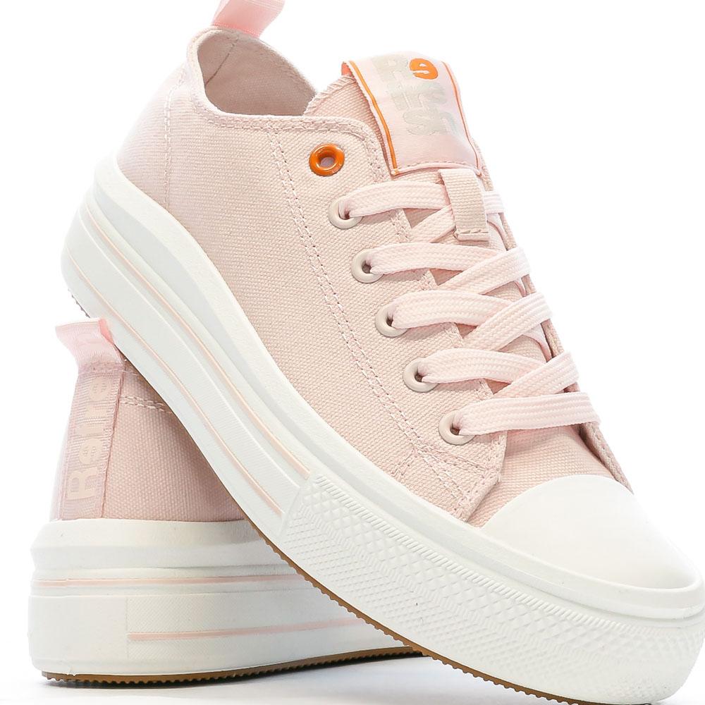 Baskets Basses Rose Femme Refresh Lona vue 7