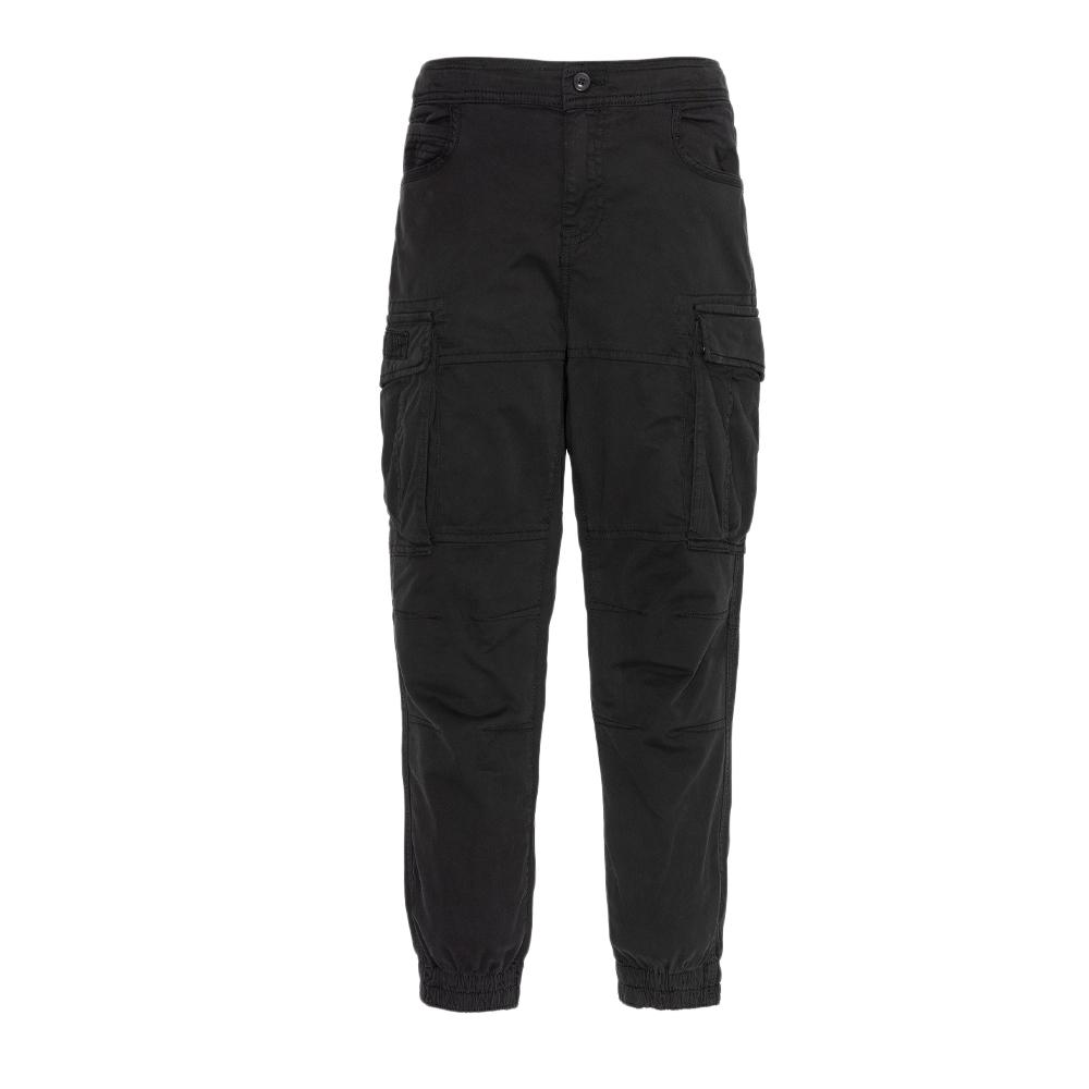 Pantalon Cargo Noir Garçon Schott Combat pas cher