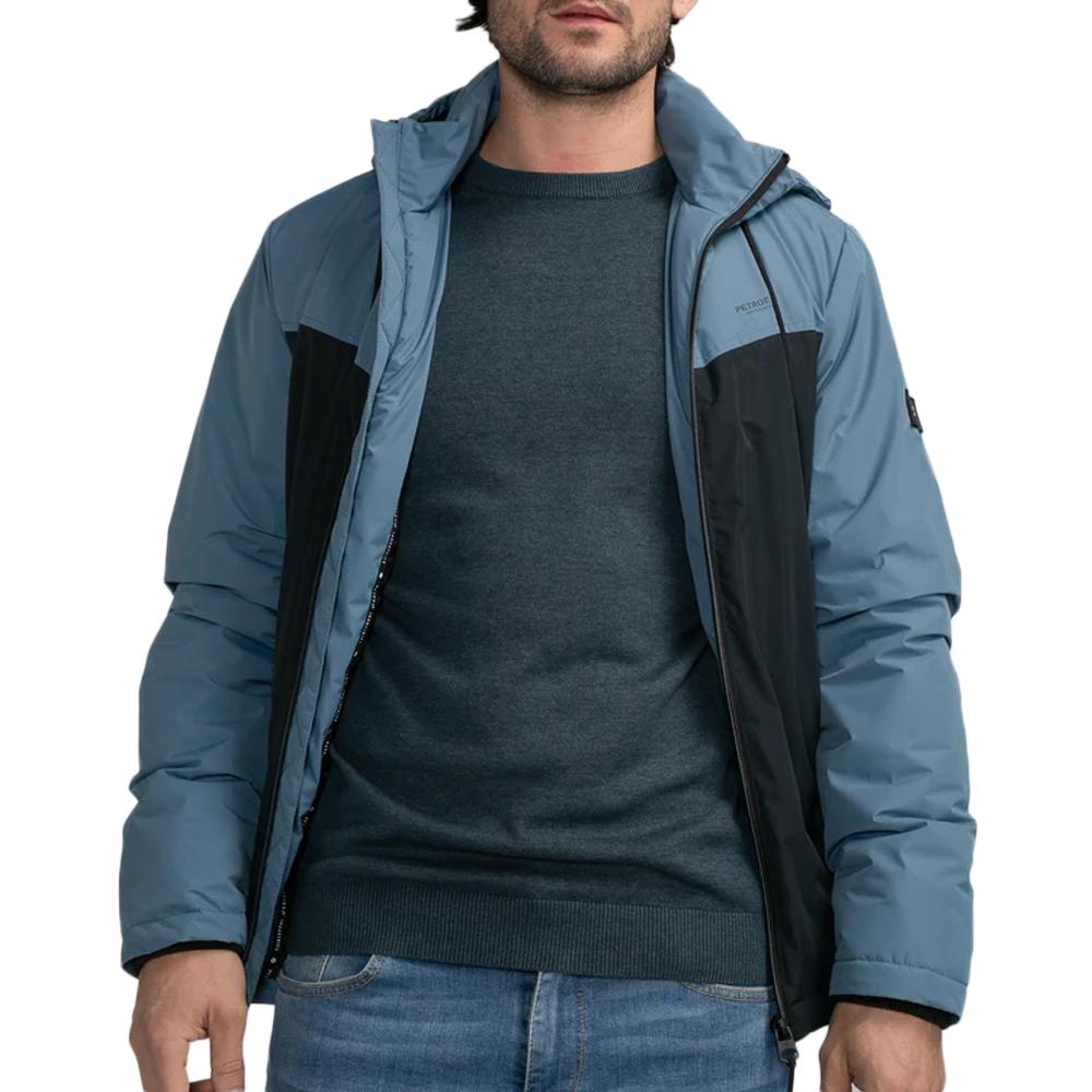 Blouson Bleu/Noir Homme Petrol Industries Padded pas cher