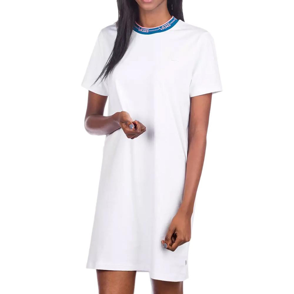 Robe Blanche Femme Vans Funnier pas cher