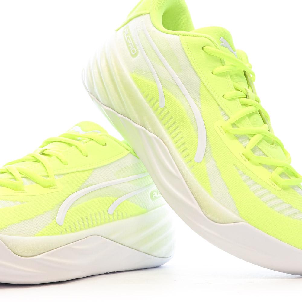 Chaussures de basket Jaune Homme Puma All-pro Nitro vue 7