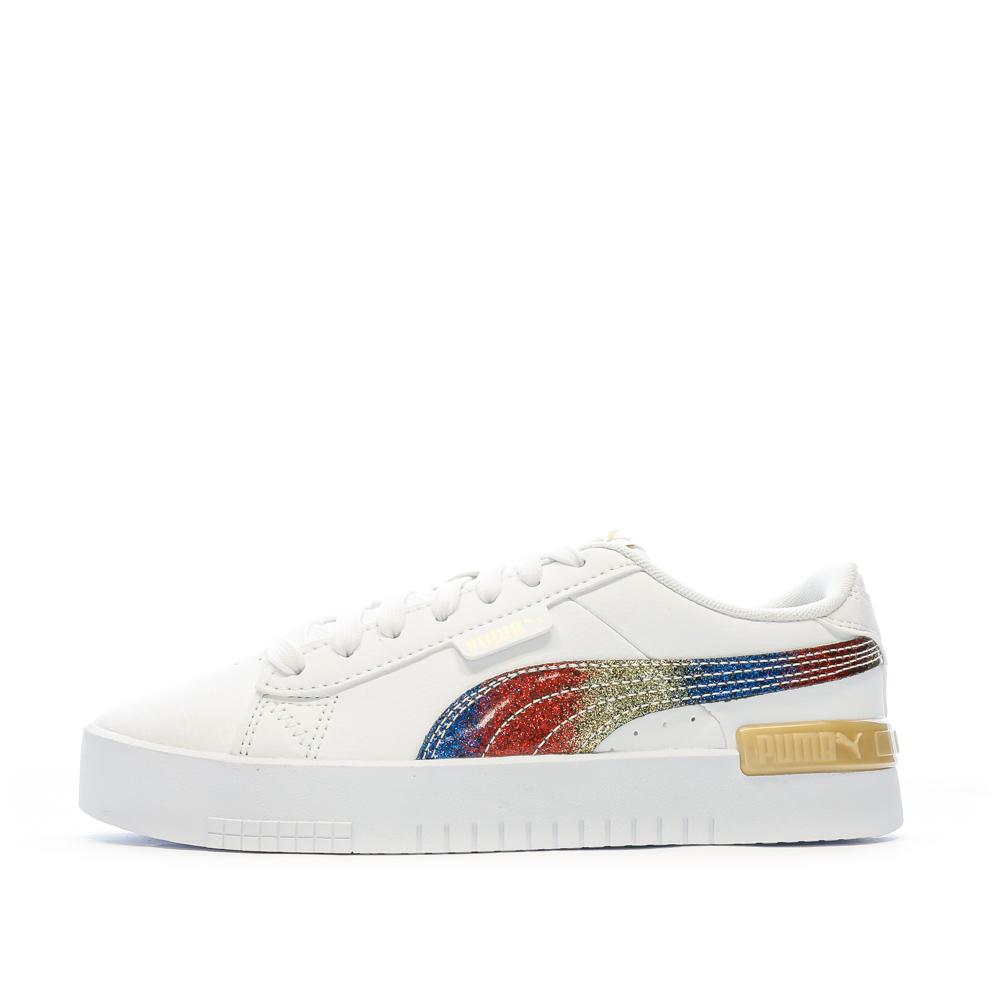 Baskets Blanches Fille Puma Jada Olympic pas cher