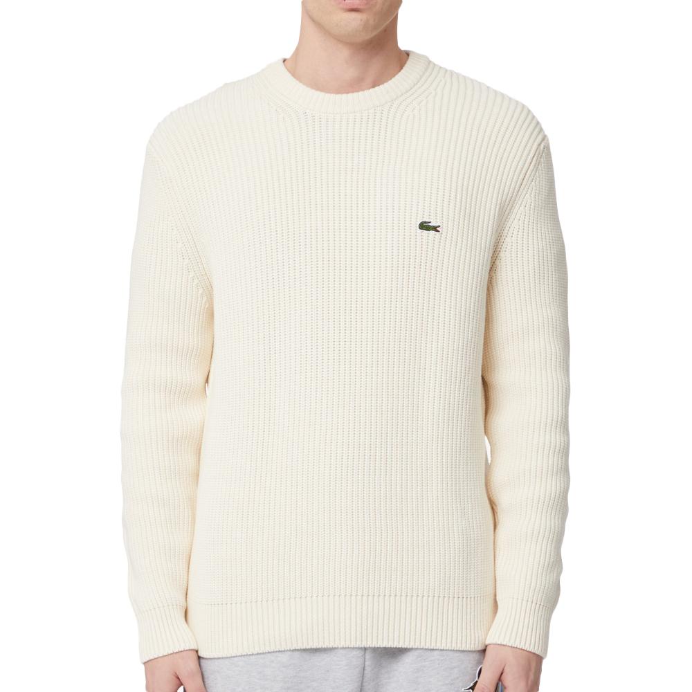 Pull lacoste homme blanc best sale