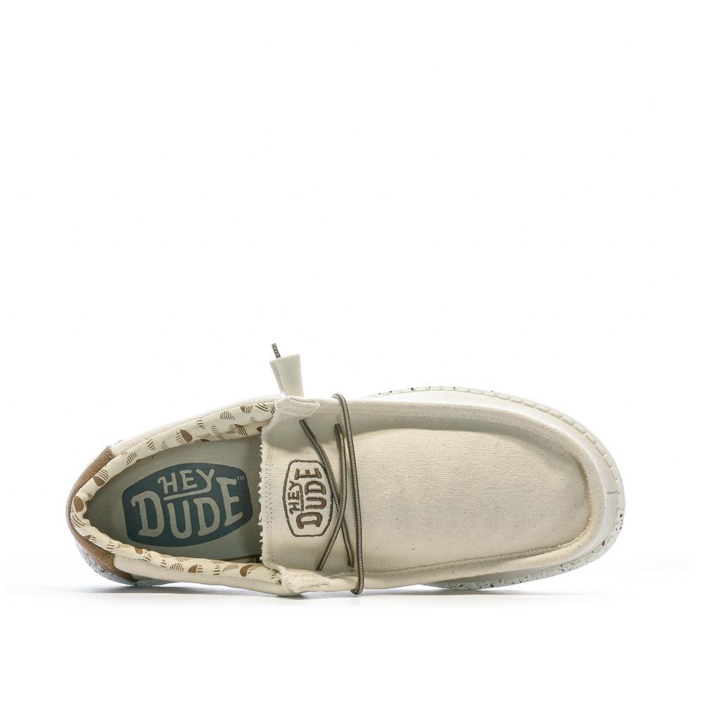 Chaussures Beige Homme Hey Dude Wally Stretch Canvas vue 4