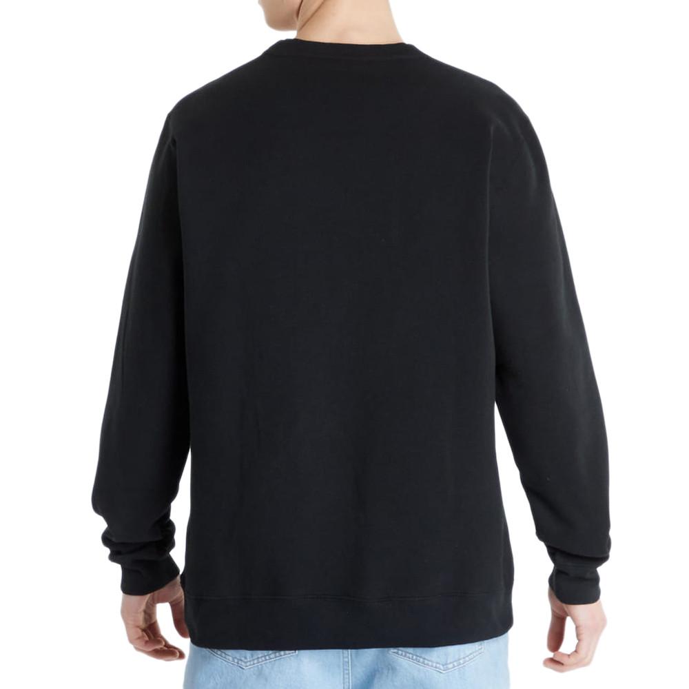 Sweat Noir Homme RVCA Big Crew vue 2