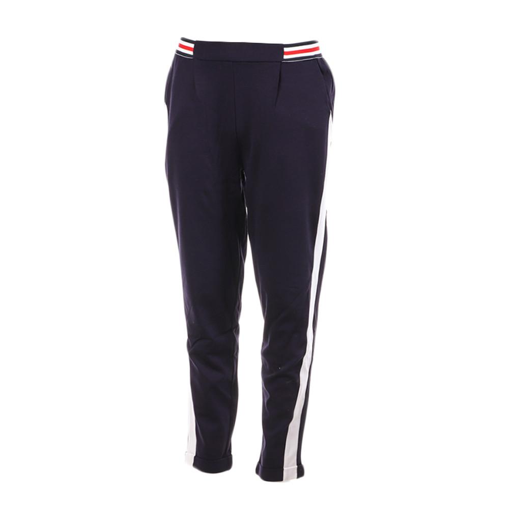 Pantalon Marine/Blanc Fille Teddy Smith Joggy pas cher