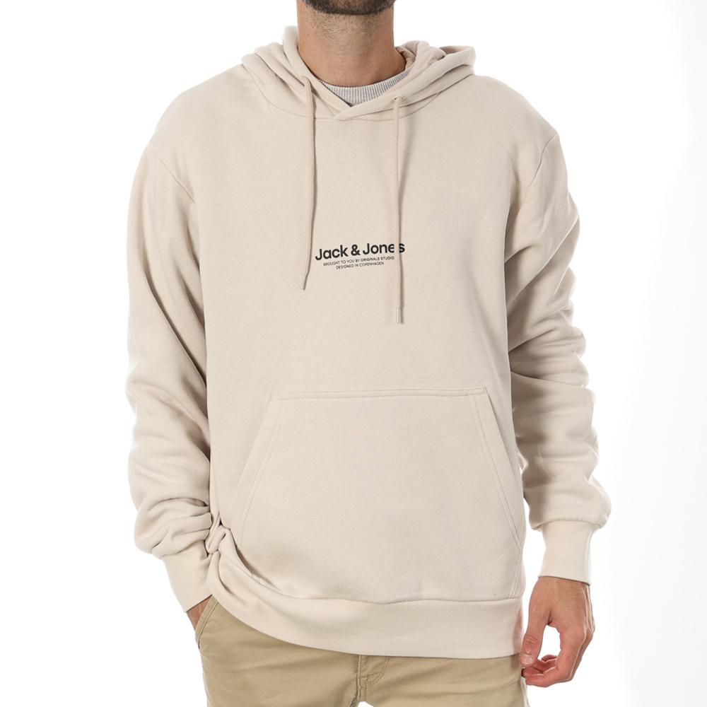 Sweat Beige Homme Jack & Jones Bro pas cher