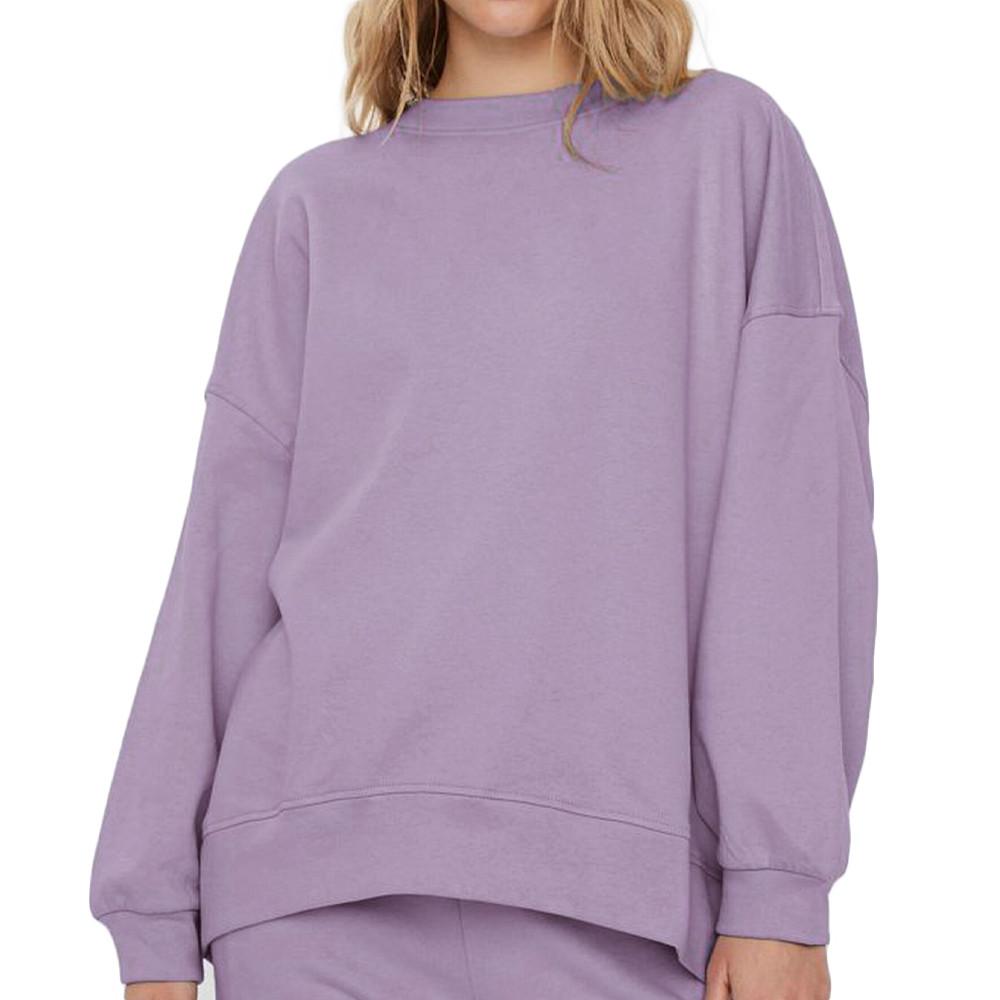 Sweat Mauve Oversize Femme Vero Moda Nia pas cher