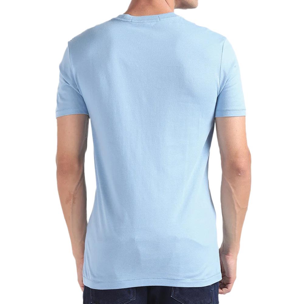 T-shirt Bleu Homme Calvin Klein Jeans Two Tone vue 2