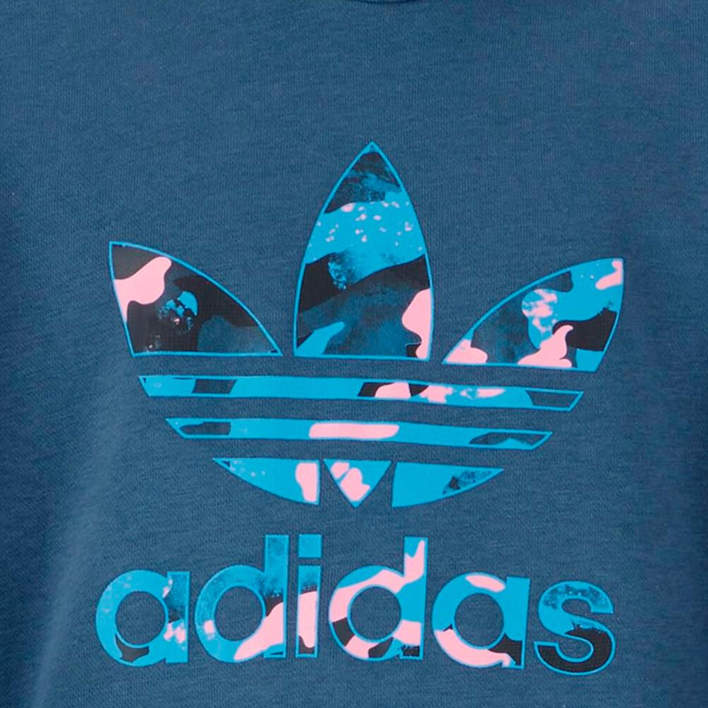 Sweat à capuche Bleu Enfant Adidas HK0283 vue 3