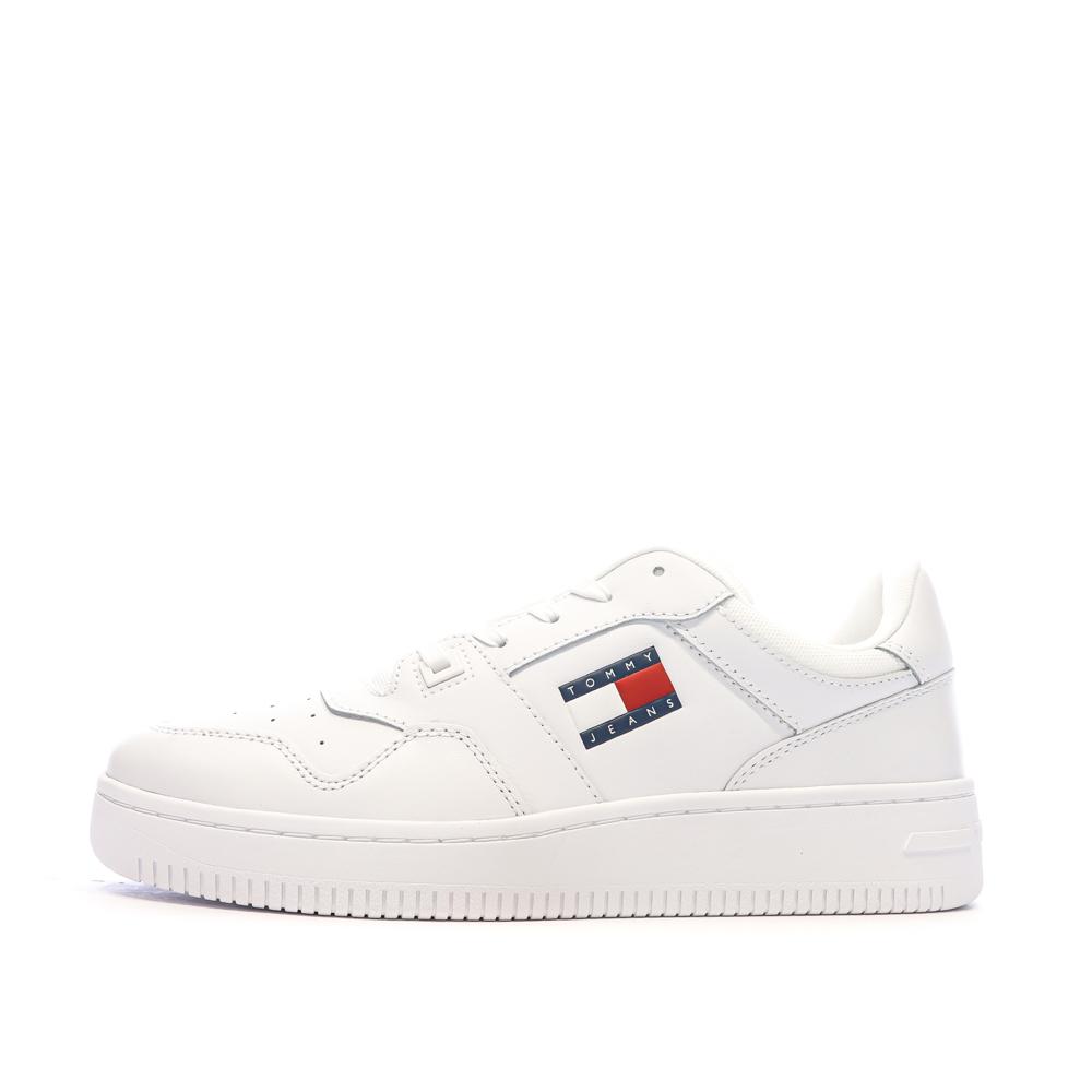 Baskets Blanches Homme Tommy Hilfiger Retro pas cher