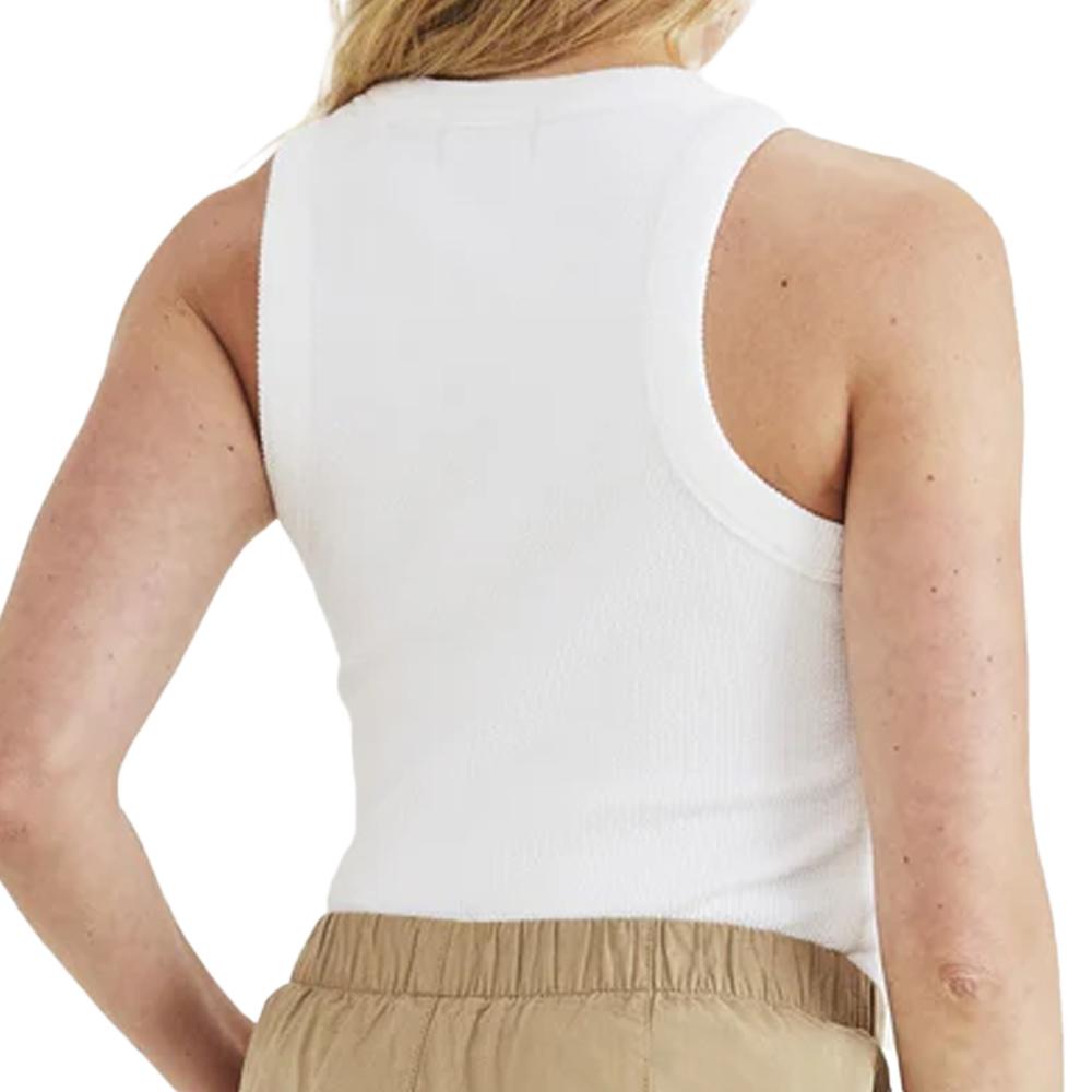 Débardeur Blanc Femme Dockers Rib Knit Tank vue 2