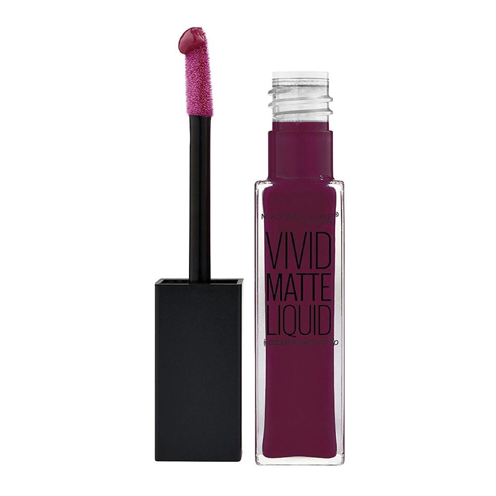 Rouge à lèvres liquide Vivid Matte Maybelline 45 Possessed Plum pas cher