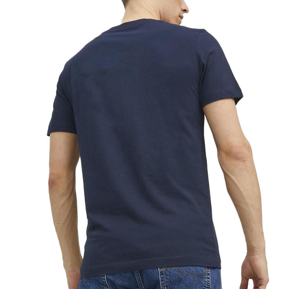 T-shirt Marine Homme Jack & Jones Bluarchie vue 2