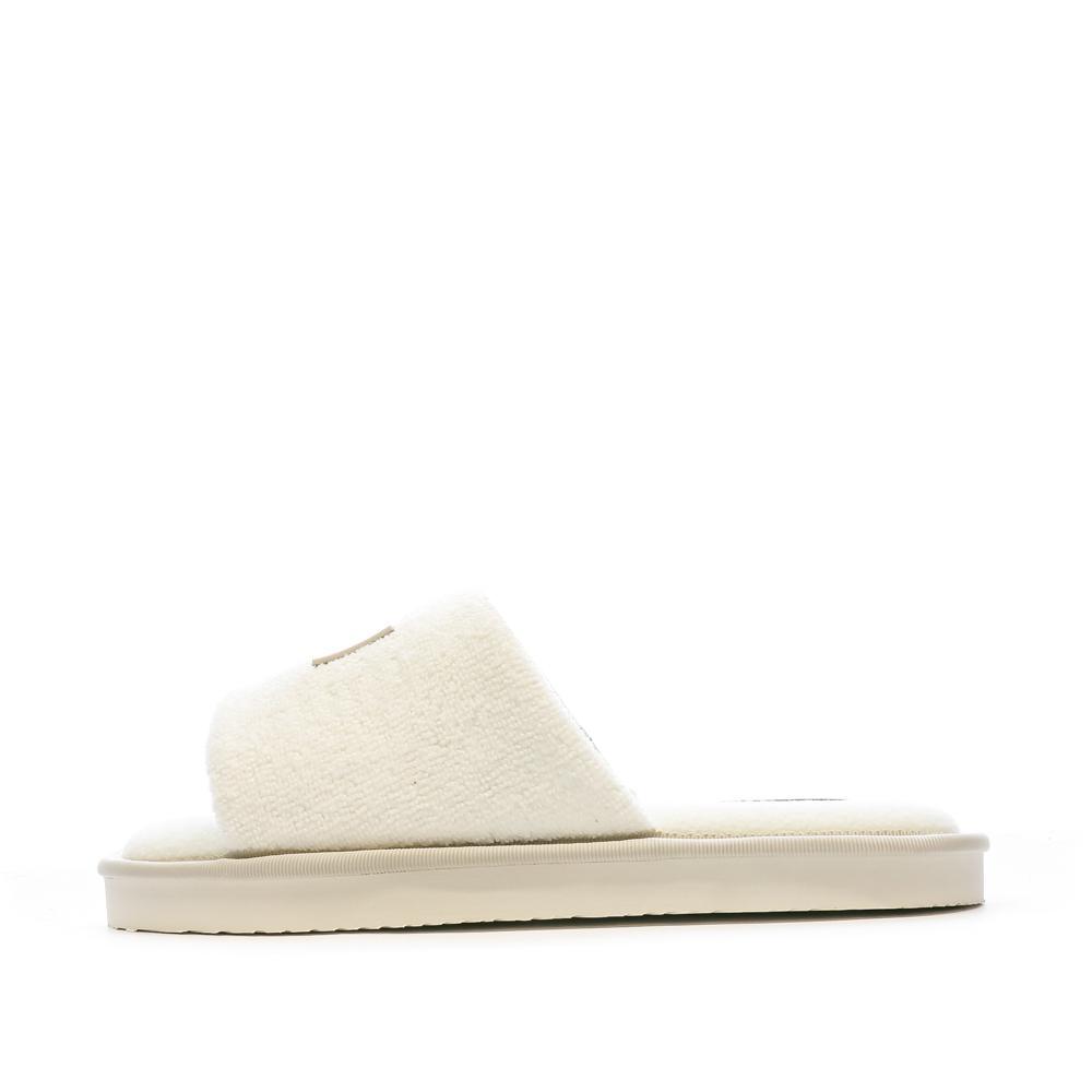 Chaussons Blanc Femme Calvin Klein Jeans Home Slipper pas cher