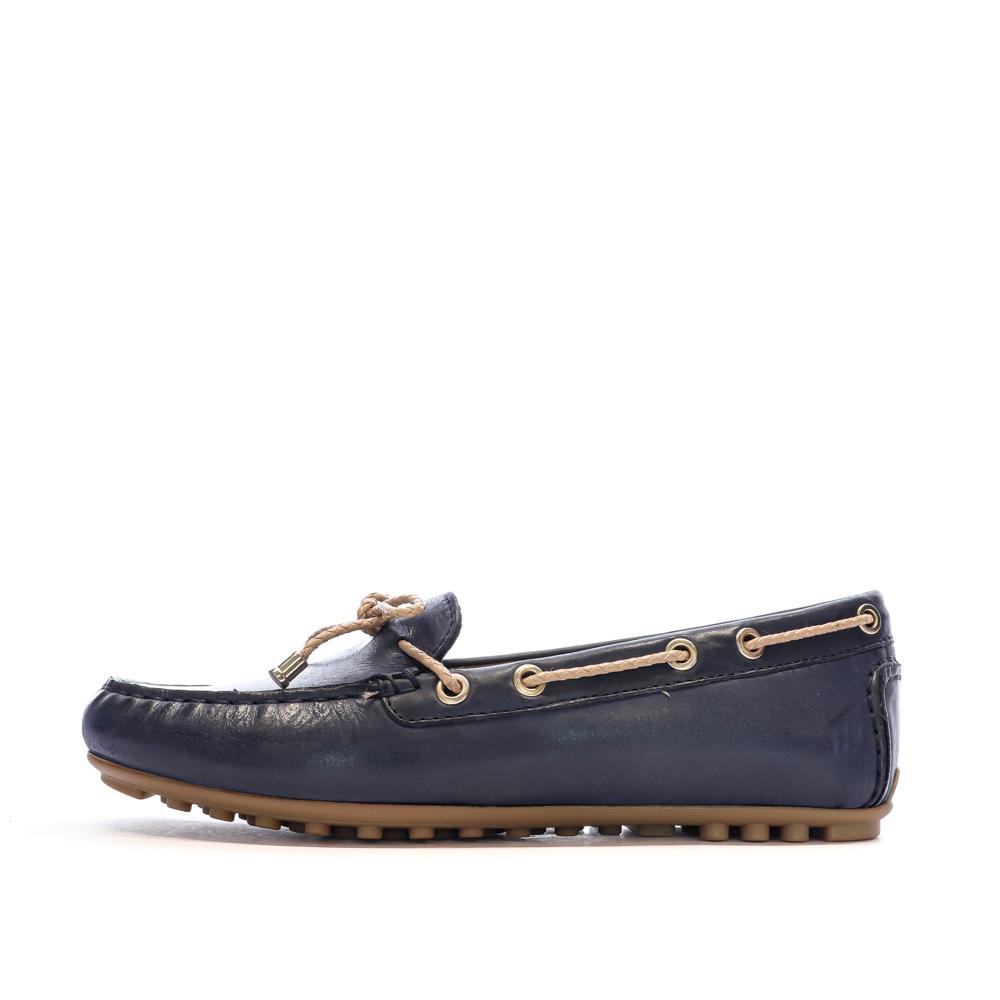 Mocassins Marine Femme Geox Leelyan pas cher