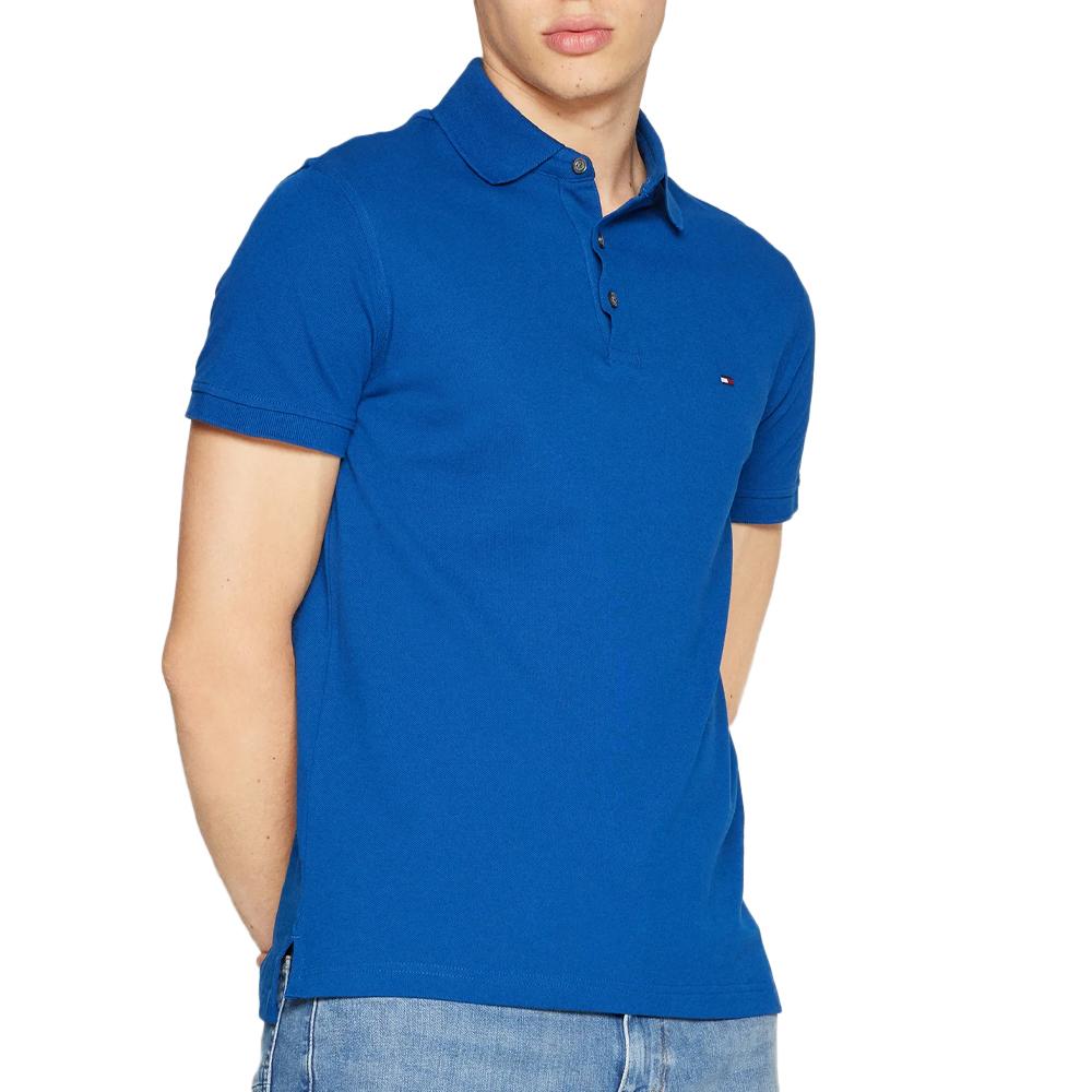 Polo Bleu Vif Homme Tommy Hilfiger 1985 pas cher