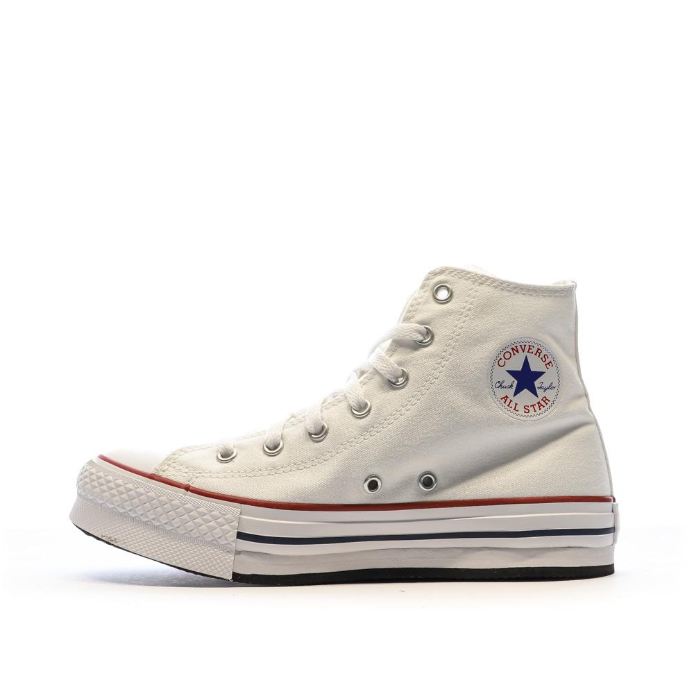 Baskets Blanches a Plateforme Femme Converse All Star High Espace des marques